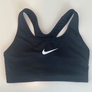 Black Nike Swoosh Sports Bra